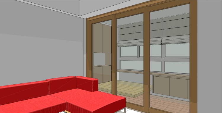 拉門關閉-西北向