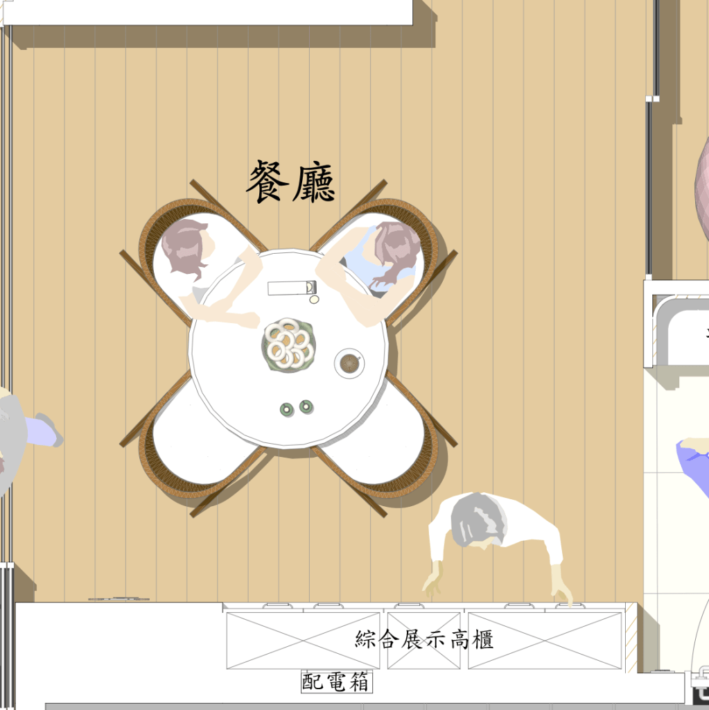 NTYBSL平面配置圖 餐廳區配置